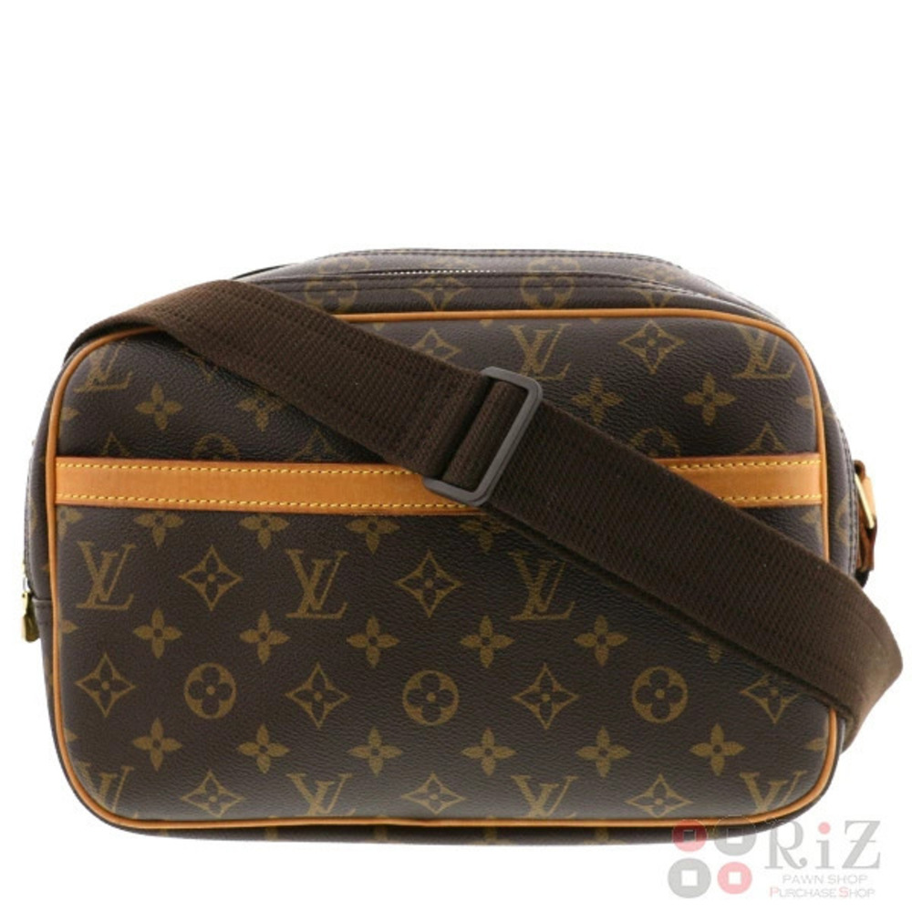 LOUIS VUITTON Reporter Bag Shoulder Messenger Monogram Brown